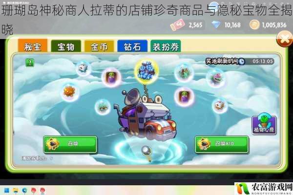 珊瑚岛神秘商人拉蒂的店铺珍奇商品与隐秘宝物全揭晓