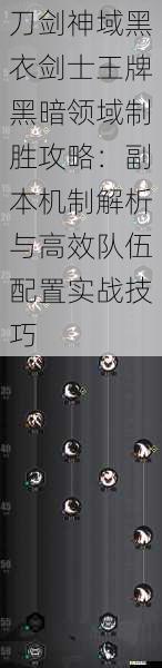 刀剑神域黑衣剑士王牌黑暗领域制胜攻略:副本机制解析与高效队伍配置实战技巧