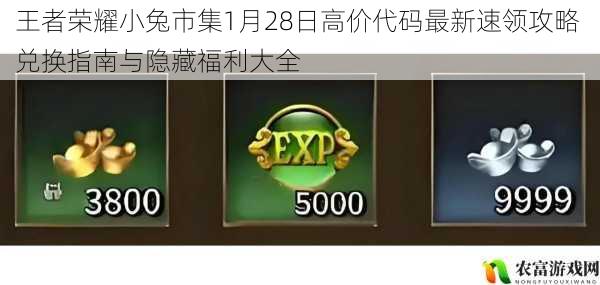 王者荣耀小兔市集1月28日高价代码最新速领攻略 兑换指南与隐藏福利大全